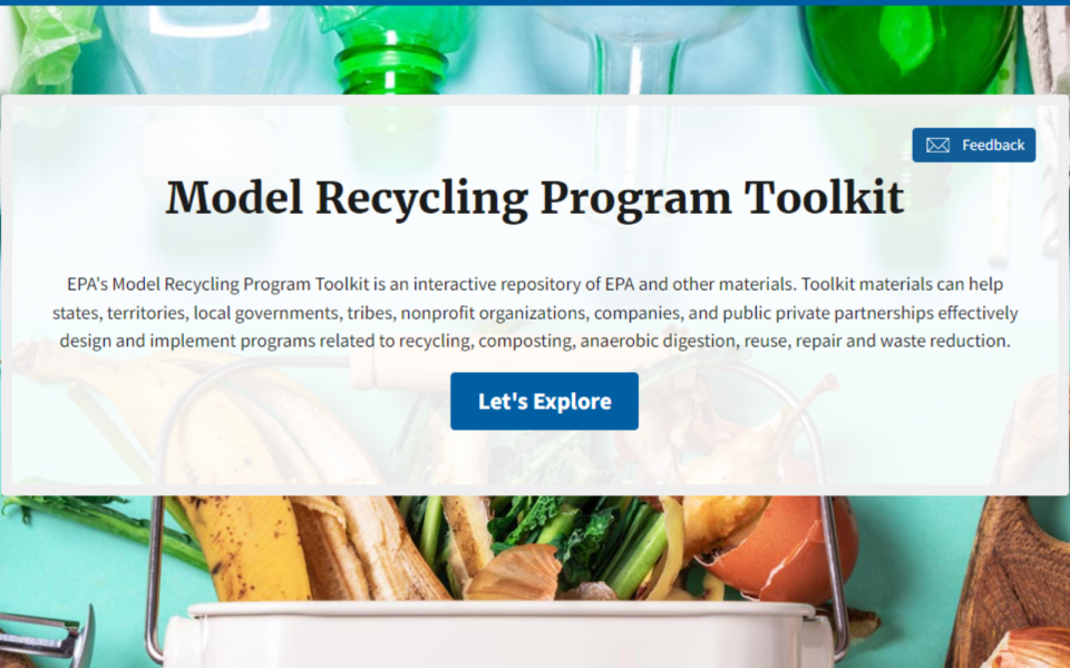 ERG Helps Launch EPA Model Recycling Program Toolkit site ERG